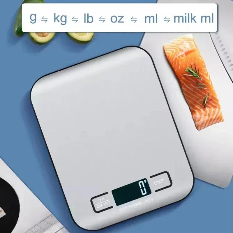 New 5kg-1g Digital Electronic Kitchen Scale with LED Display Stainless Steel Panel Ideal for Home Jewelry Snacks &Baking
