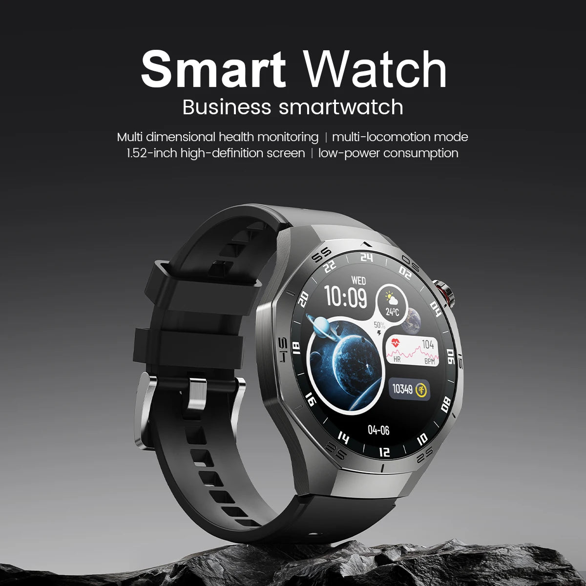 2025 New GUHUAVMI GT5 Pro Smart Watch Men HD AMOLED Screen GPS Motion trajectory HeartRate Bluetooth Call 1.52" SmartWatch IP68