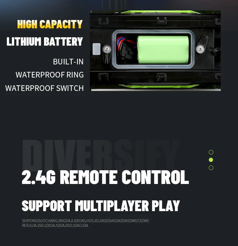 2.4G RC Car Self-absorbing High-pressure Water Gun Remote Control Amphibious Off-road Vehicle Climbing Stunt Car Water Toys Gift