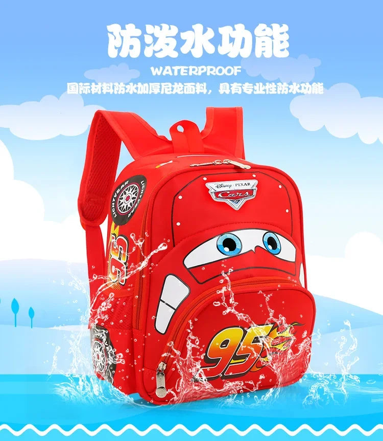 New kindergarten schoolbag children backpack 3D cartoon car shape large capacity boys and girls backpack