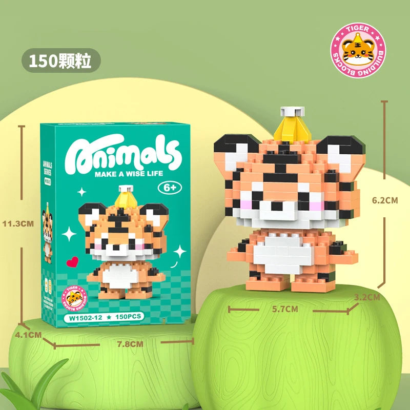 Cat Micro Diamond Small Particles Assembled Building Blocks Animals Mini Brock Building Construction Toys for Kids Boys  9 to 12