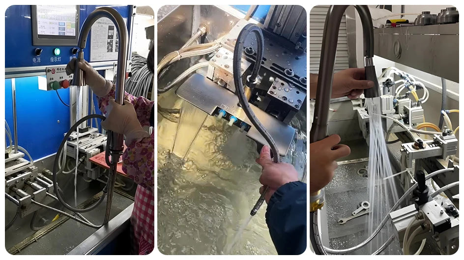 VGX Gold Shower System Set Bathroom Shower Faucet Set 3-way Rainfall Shower Set Shower Mixer Crane with Hand Shower Set White