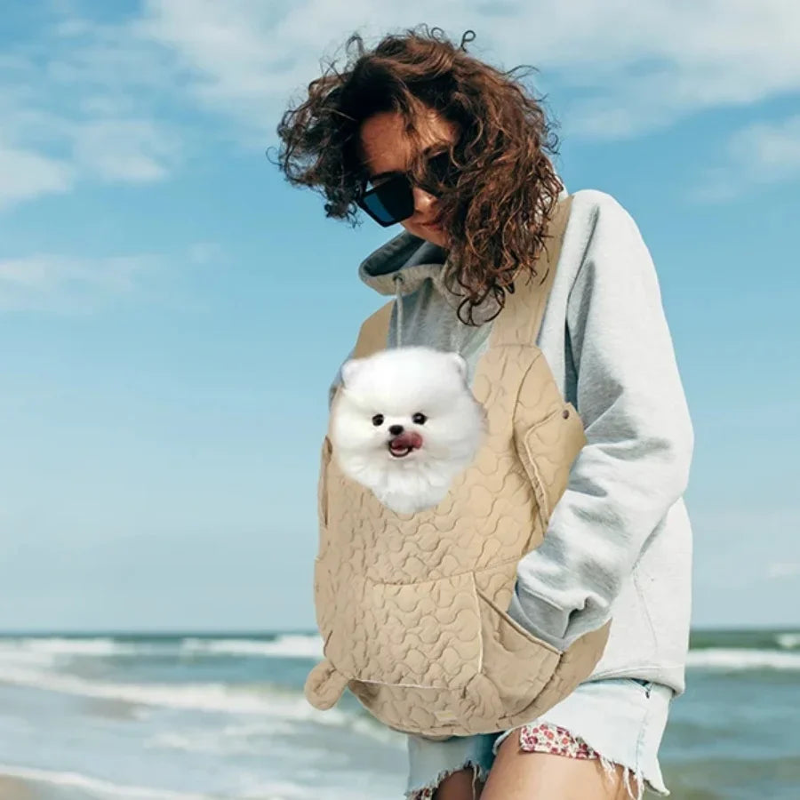 Dog Carrier Cat Backpack Extra Large Capacity Pet Chest Bag Dog and Cat Outdoor Bag Waterproof and Wind Resistant Portable