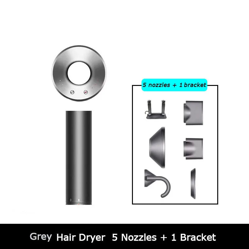 Leafless Hair Dryer New Professional With Flyaway Attachment Negative Ionic Premium Hair Dryers Multifunction Salon Style Tool