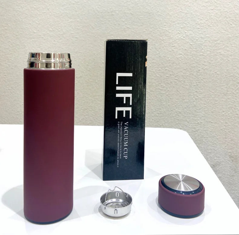 500ML Portable Thermos Bottle 304 Stainless Steel Thermal Water Bottle Insulated Flask Cup Outdoor Camping Drinkware