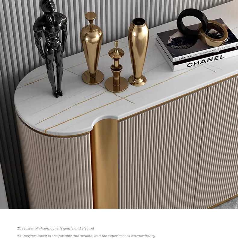 Modern Luxury Kitchen Furniture Dining Room Console Table Cabinet Table Sideboards Storage Cabinet With Doors
