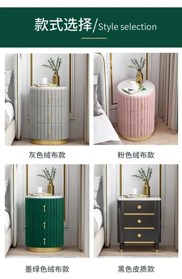 Mobile Side Bed Pink Nightstands Small Modern Modern Luxury Nightstands Space Saving Meuble De Rangement Storage Furnitures