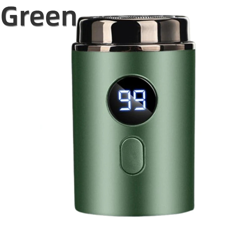 Men Electric Mini Shaver Rechargeable Type-c Charging Car Portable Led Digital Display Wet & Dry Shaver Men Women Home Razor
