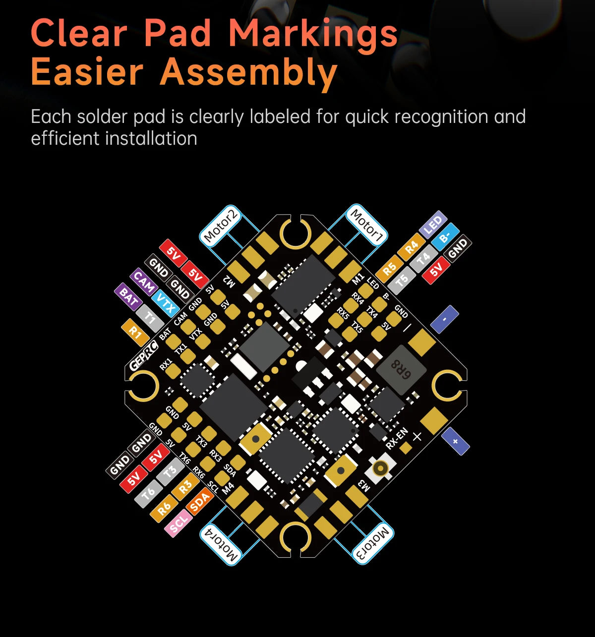 GEPRC DarkStar22 FPV Quadcopter O4 Air Unit PRO /WTFPV SPEEDX2 1104 7500KV TAKER F405 ELRS2.4 AIO Orange Grey RC Freestyle Drone