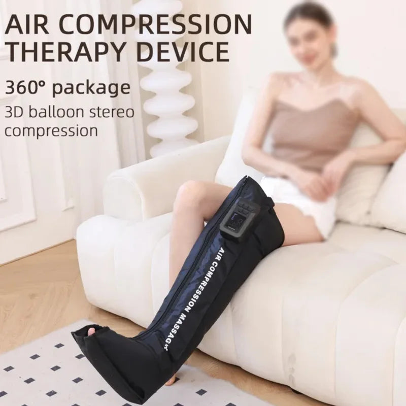 New Arrival Cordless Legs And Feet Air Massage Therapy Recovery Boots Circulation Air Compression Full Leg Massager Machine