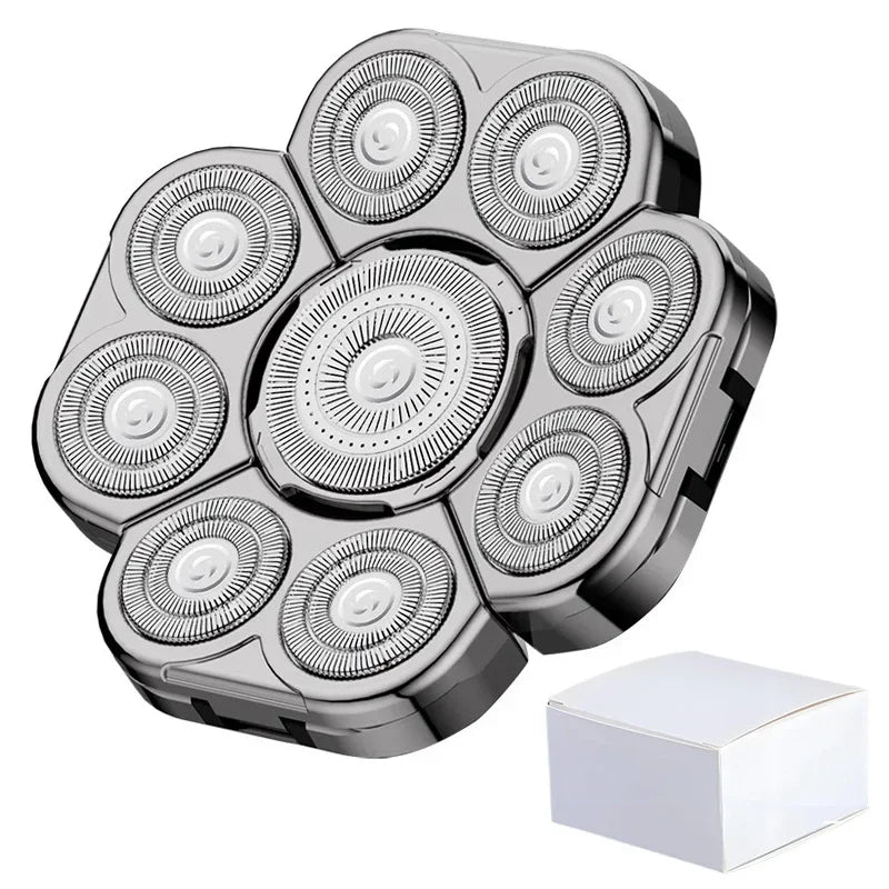 Replaceable Electric Shaver Head 3/5/6/7/8/9 Floating Blade Head Nose Trimmer Hair Clipper And Face Cleaning Brush Massage Head