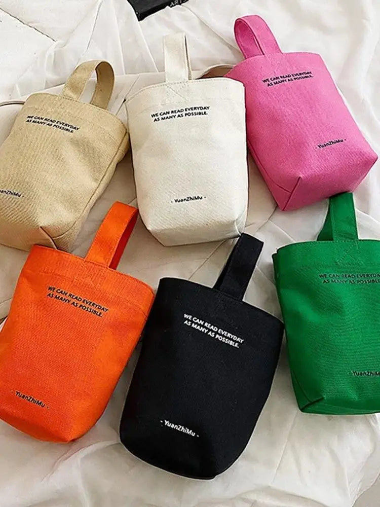 Casual Handbags Canvas Shoulder Crossbody Bags Large Capacity Shopper Bag  Letters Shoulder Crossbody Bags Purse