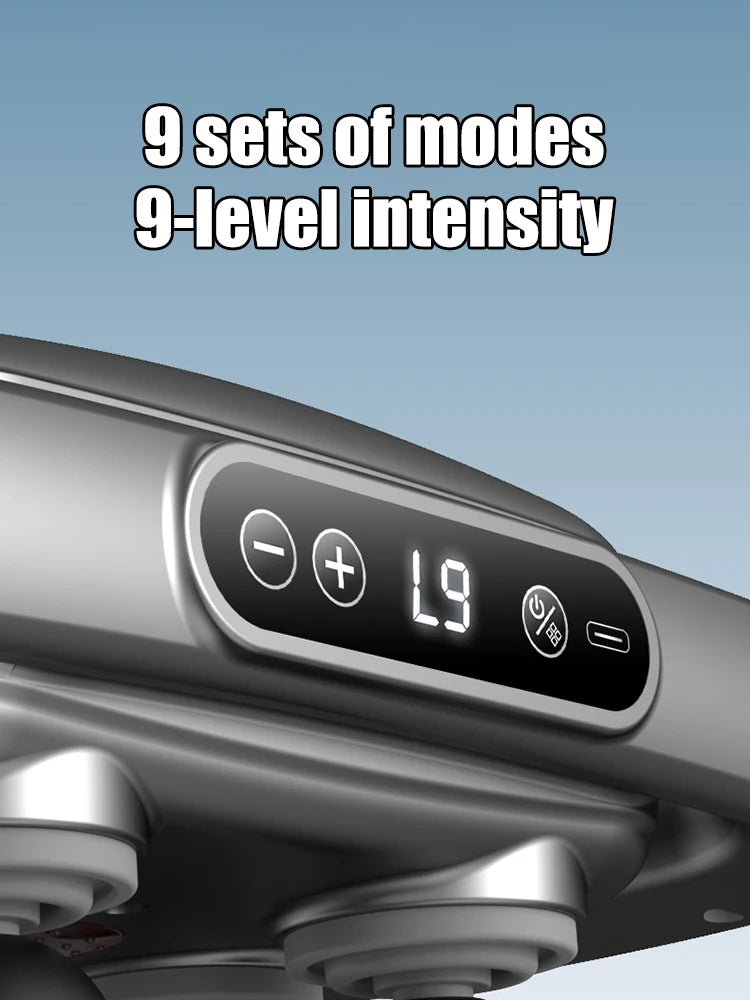 6+12-Head Deep Muscle Massager Gun High-Frequency Vibration Fascia Therapy with for Relaxation And Back Pain Relief