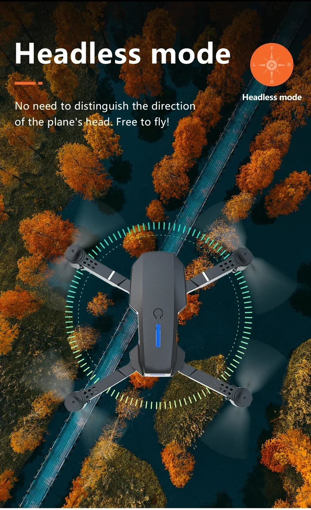 E88 Mini Drone 4K HD Camera WiFi FPV Foldable Quadcopter for Kids Adults Gift Toy RC Aircraft