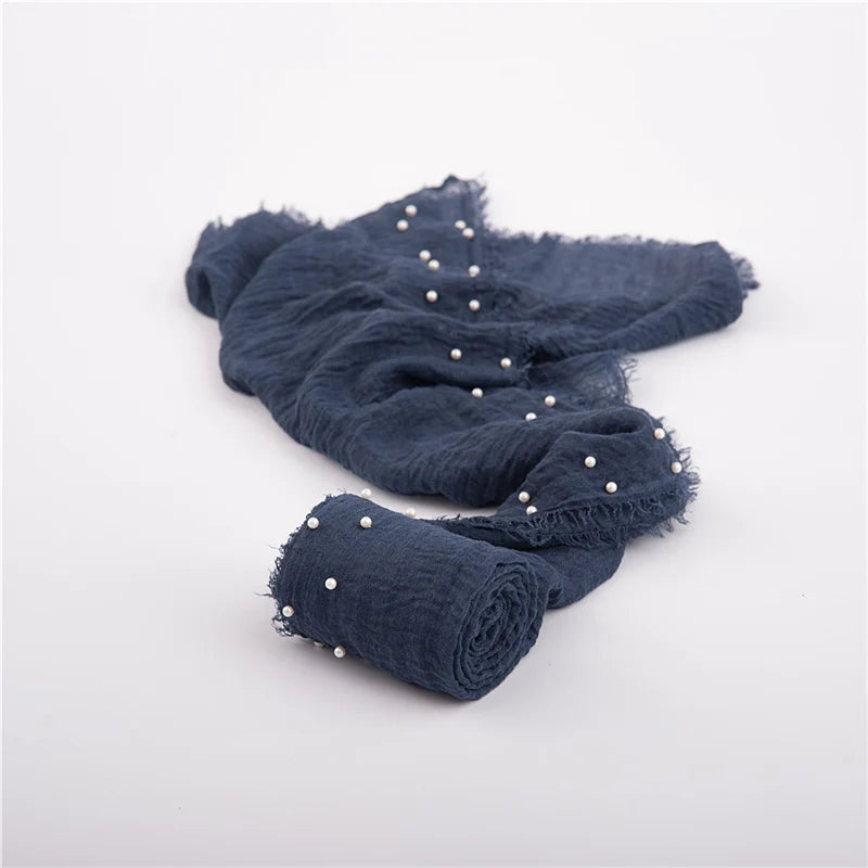 Newborn Photography Prop Baby Wraps with Pearls Soft Stretch Wrap Blanket Little Babe Cloth Accessories Swaddle Photo Accessori