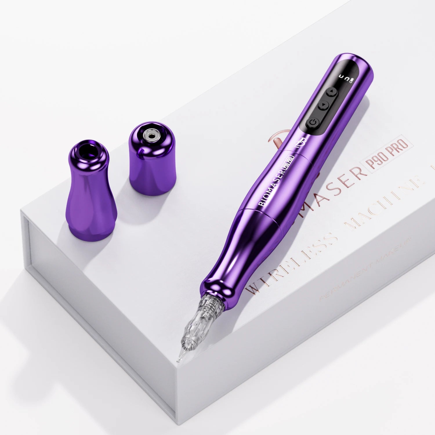 BIOMASER P90 Pro Wireless Rotary Rechargeable PMU Tattoo Machine Permanent Makeup Microblading Eyebrow Lip Eyeliner Tattoo Gun