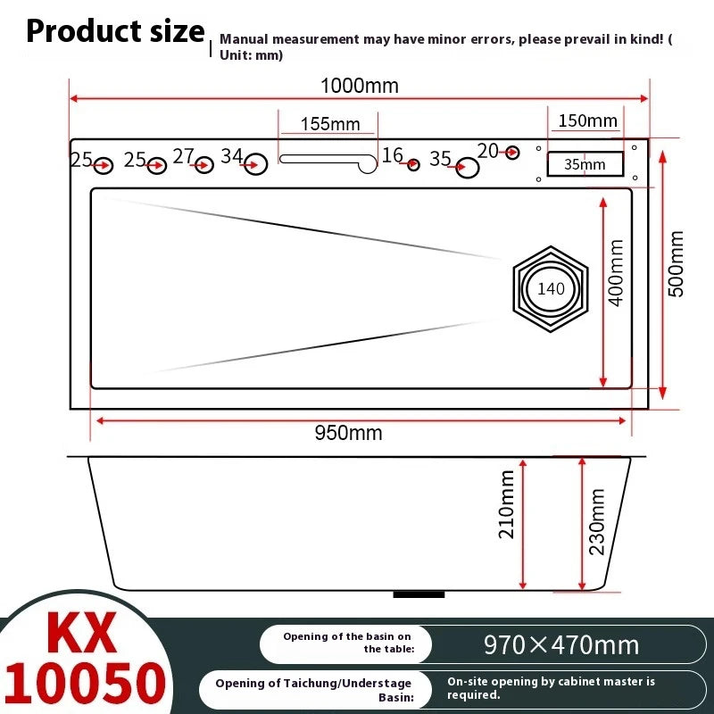 Kitchen Sink Stainless Steel Waterfall Sinks Extra Large Single Slot with Digital Display Faucet Set For kitchen
