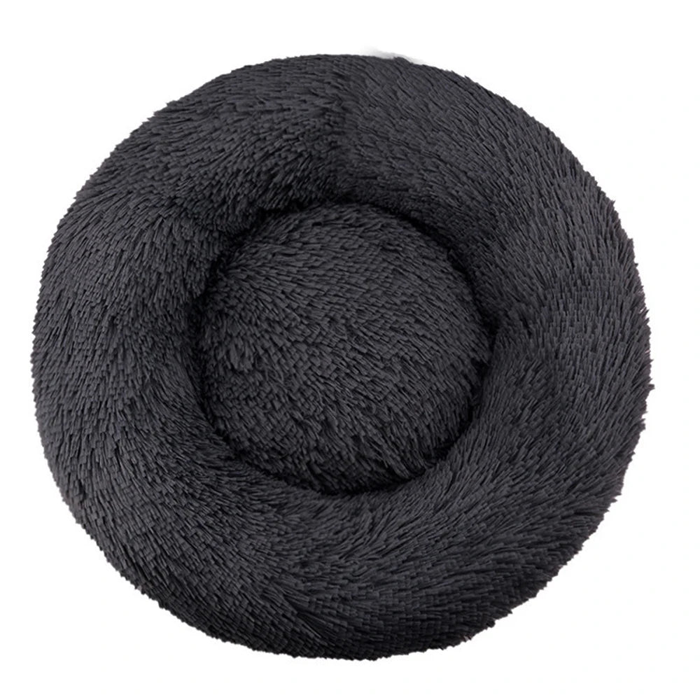 Plush Warm Round Large Dog Bed Winter Soft Puppy House Medium Cat Sofa Sleeping Bed Elastic Small Dog Kennel Nest Accessories