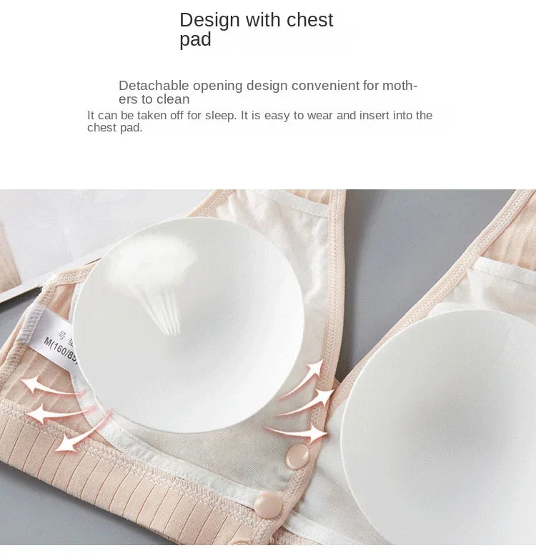 Cotton Maternity Nursing Bras Pregnant Breastfeeding Pregnancy Women Underwear Breast Feeding Bra Soutien Gorge Allaitement