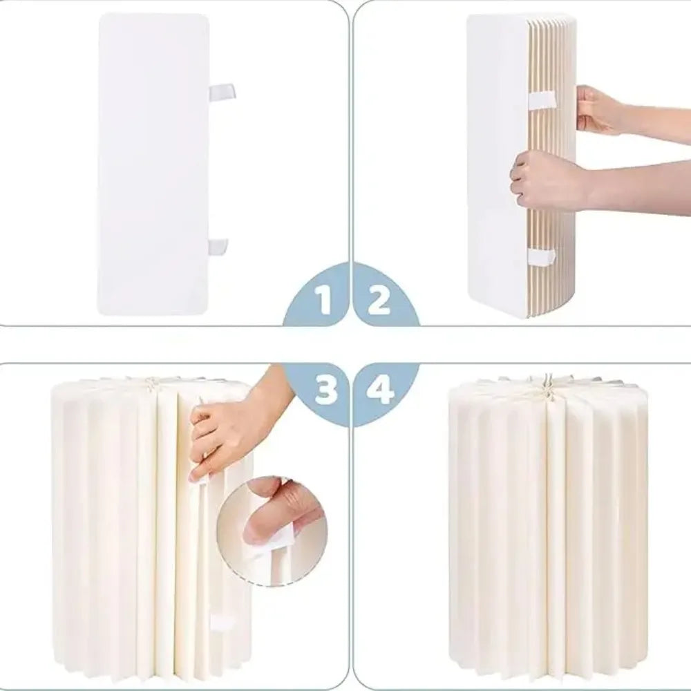 Buffet Risers Food Display Stand Round Table Cake Dessert Stand for Parties Foldable Paper Columns Display for Wedding Birthday