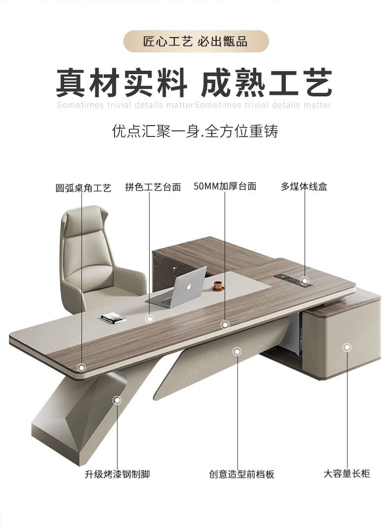 Organizer Designer Office Tablet Asthetic Monitor Executive Office Desk Study Gaming Escritorios De Computadora Furniture