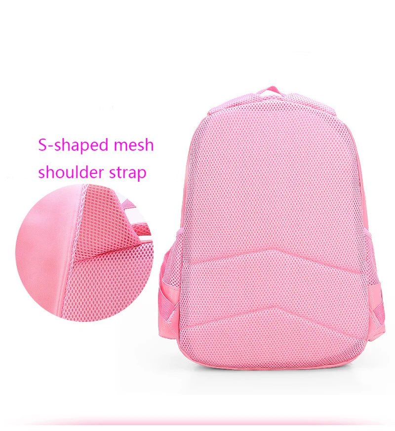 Children Backpack Pink Cute Cat Kindergarten Kid School Bag Backpack Girl Student Teenagers Waterproof Primary Bookbag SchoolBag