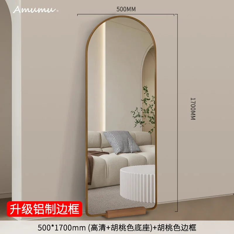 Funky Floor Mirror Standing Bathroom Bedroom Luxury Long Men Full Body Modern Mirror Decoration Espelhos Living Room Decorations