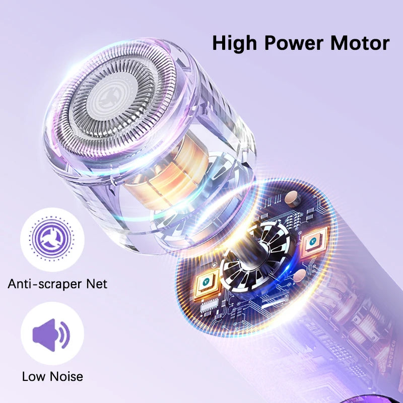 2 IN 1 Lady Electric Shaver Double Head Dual Purpose  Electric Razor & Hair Trimmer For Female Underarm Leg Bikini Hair Remover