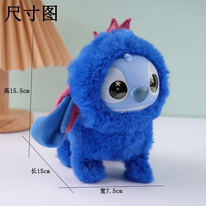 Plush Toys Walking Stitch Toys Interactive Electronic Pet Plush Toy Stitch Toy Puppy Woof and Moving Animated Nodding Head Gifts