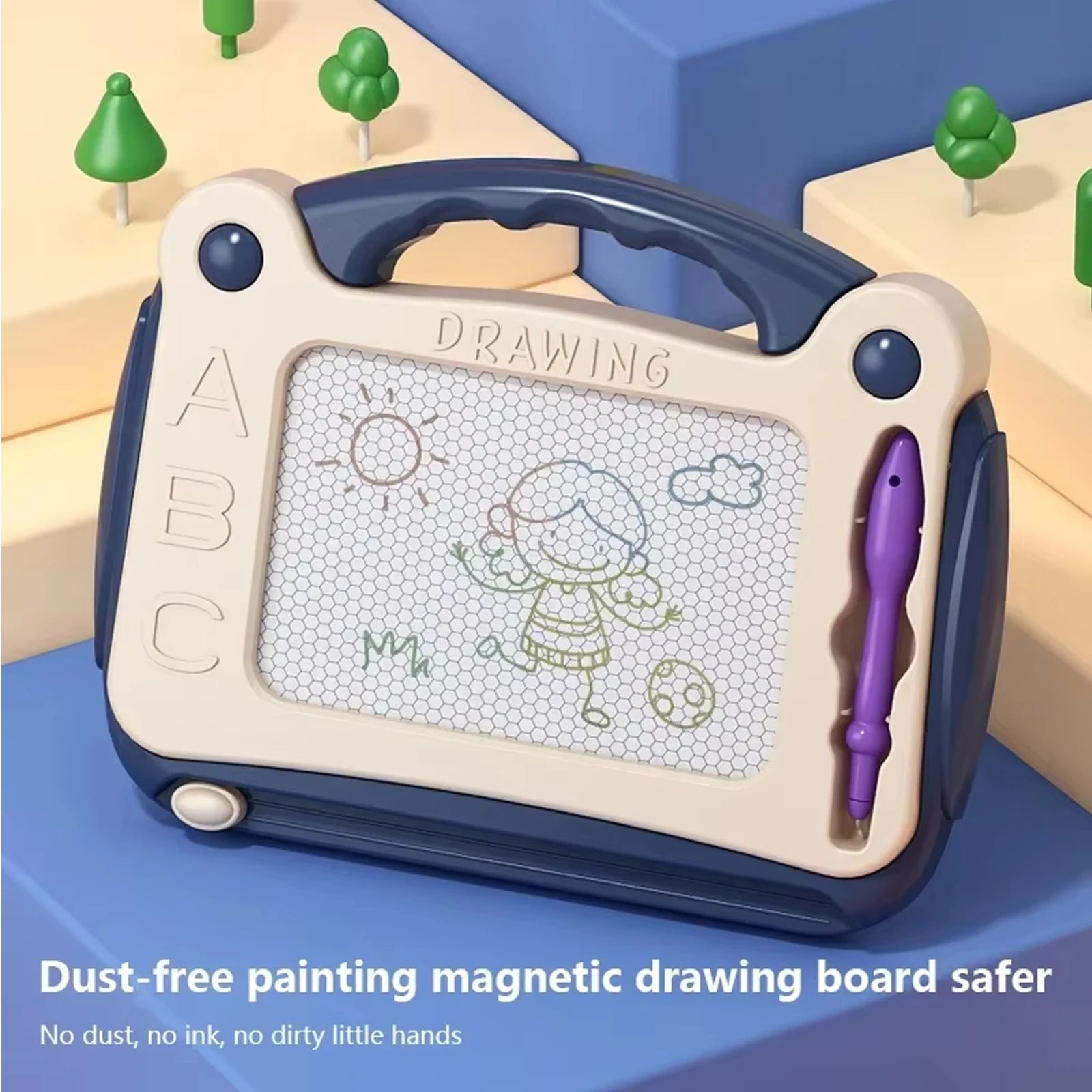 Kids Small Size Magnetic Drawing Board,Learning Educational Toy Etch Sketch Gift for 36+ Month Kids Girls Boys