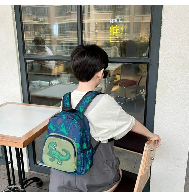 Kindergarten Backpack for Boys Fashion Dinosaur School Backpacks Cartoon Print Casual Kids School Bag Girls Schoolbags 3-8 Years