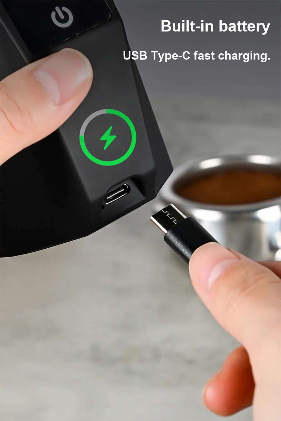 Digital Coffee Scale with 58MM Dosing Cup, LCD Espresso Weighing Scale 500g Precision Barista Tool