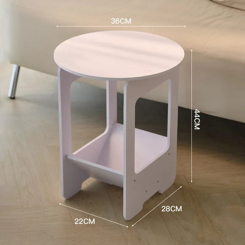 14 Inch Sofa, Side Table Bedroom Bedside Table Multifunctional Splicing Balcony Coffee Round Table Living Room Bookshelf