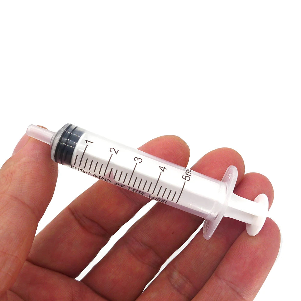 5-100Pcs 1ML 3ML 5ML Small Syringe Without Needles Analyze Disposable Nutrient Plastic Syring Injectors Ink Pets Feeding Tool