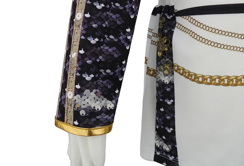 Girl Set 3pcs Demon Hunters Rumi Cosplay Costume Birthday Party Stage Performance Costume Halloween Carnival Kids Dress Up Set