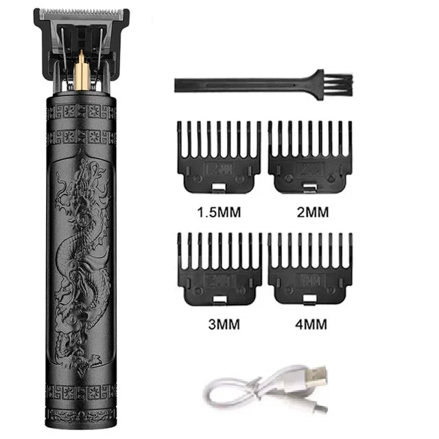 T9 Vintage Hair Trimmer Portable Hair Cutting Machine USB Fast Charging Shaver Barber Cordless Hair Clipper For Men's Barbe