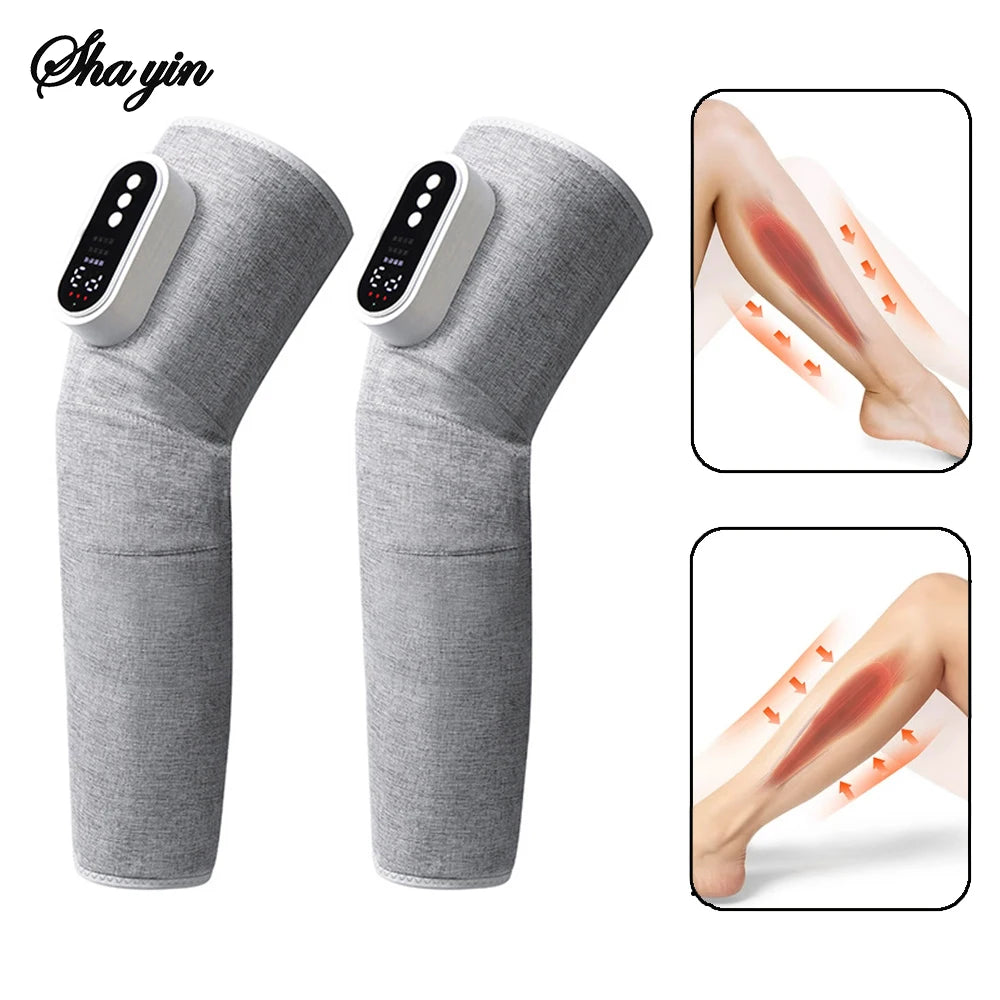 360° Leg Massage Air Pressure Calf Muscle Massager Wireless Airbag Calf Relaxation Massage Promotes Blood Circulation