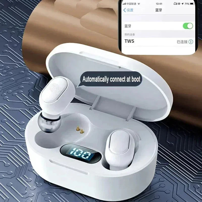 E7S Wireless Earphones Bluetooth Headphone Gaming Headset TWS E7S Sports Earbuds Noise Cancelling Headset for IOS Android