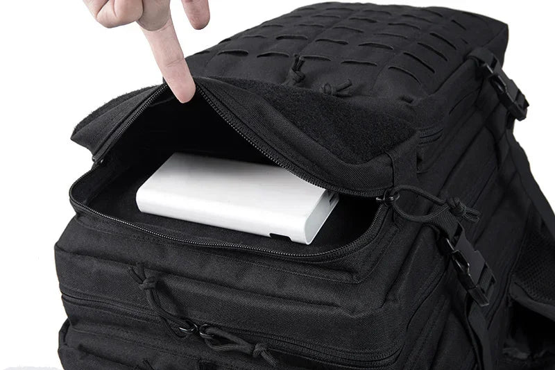 25L/45L Tactical Backpack for Men and Women Outdoor Survival Bug Out Bag Small School Rucksack Hking with Bottle Holder