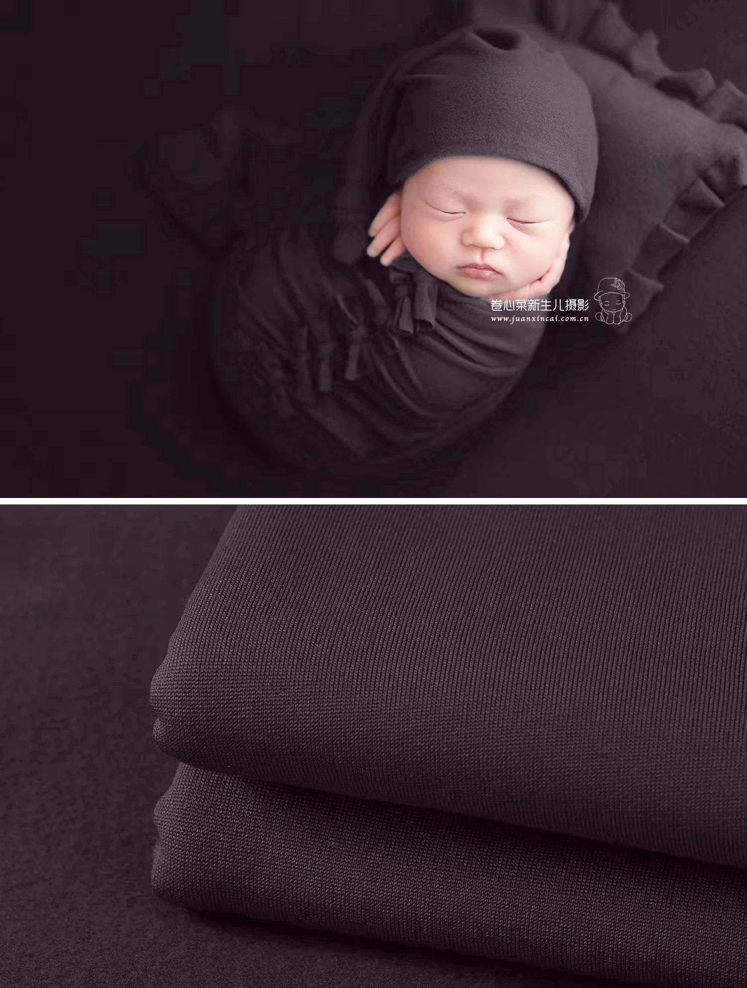 Newborn Photography Props Soft Wrap Blanket Backdrop Stretchable Fabrics for Baby Posing Studio Shooting Photo Accessories