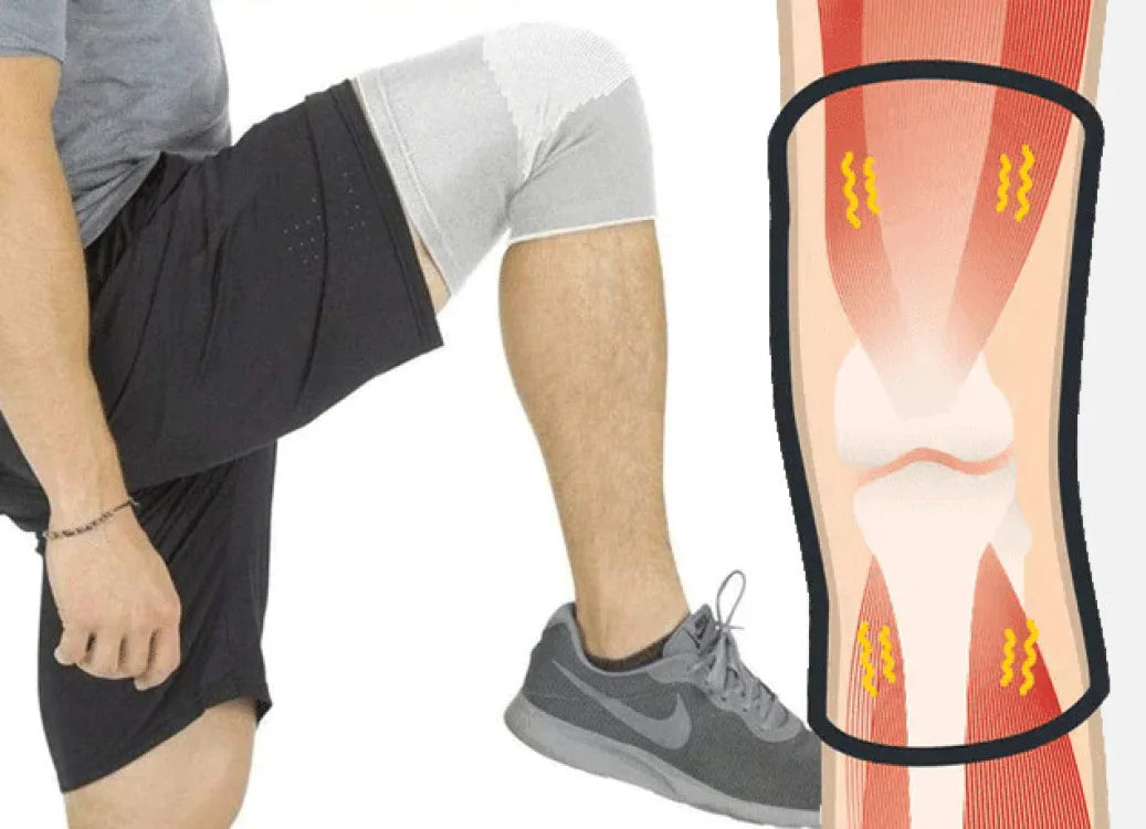 Bamboo charcoal knee pads Breathable knee pads Two-side elastic breathable warmth cold health care knee protection old cold legs