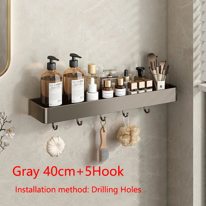 Bathroom Shower Shelf Shower Caddy Wall Floating Shelf Bathroom Toilet Shelf Kitchen Cabinet Storage Shelves Rack Organizers