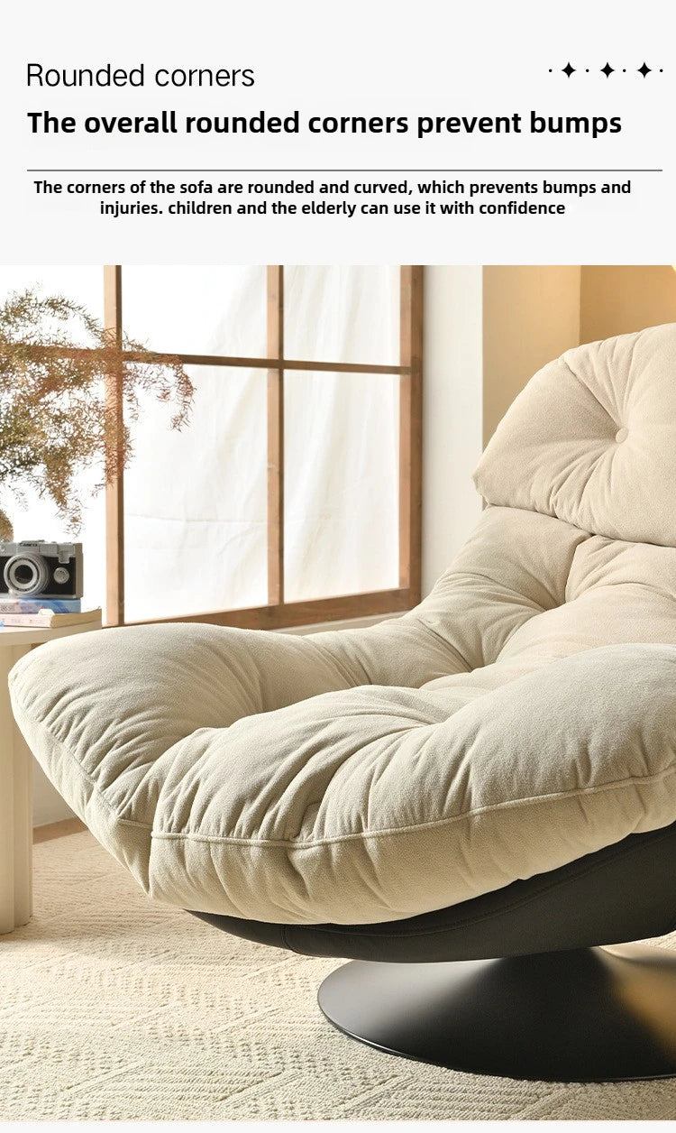 Minimalist Luxury Sofa Lounge Chair Italian Living Room Balcony Single Seat Leisure Study Reading Chair Swivel Chair Lazy Sofa