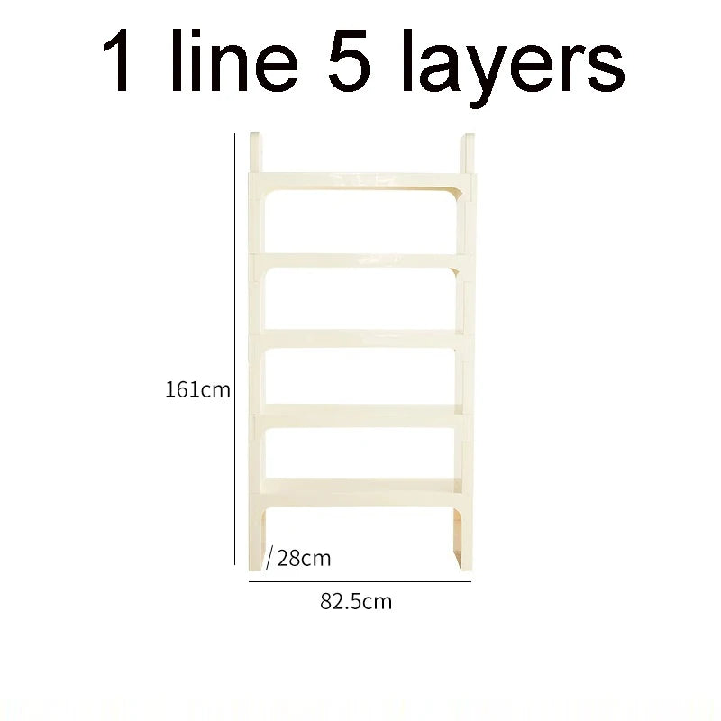 Module Modular DIY Furniture Storage Shelf Bookrack Bookshelf Bookcase Plastic ABS Customized Size Cabinet Multi-function