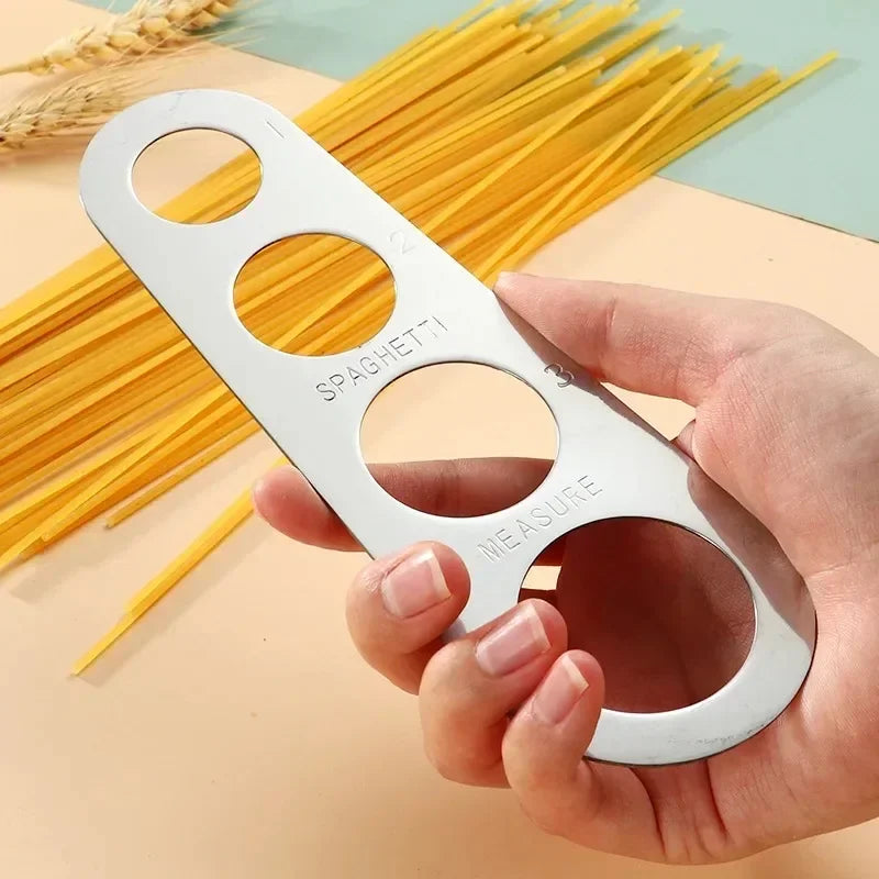 4 Holes Spaghetti Measurer Stainless Steel Kitchen Accessories 1Pcs Pasta Noodle Measure accessoires de cuisine  spaghetti