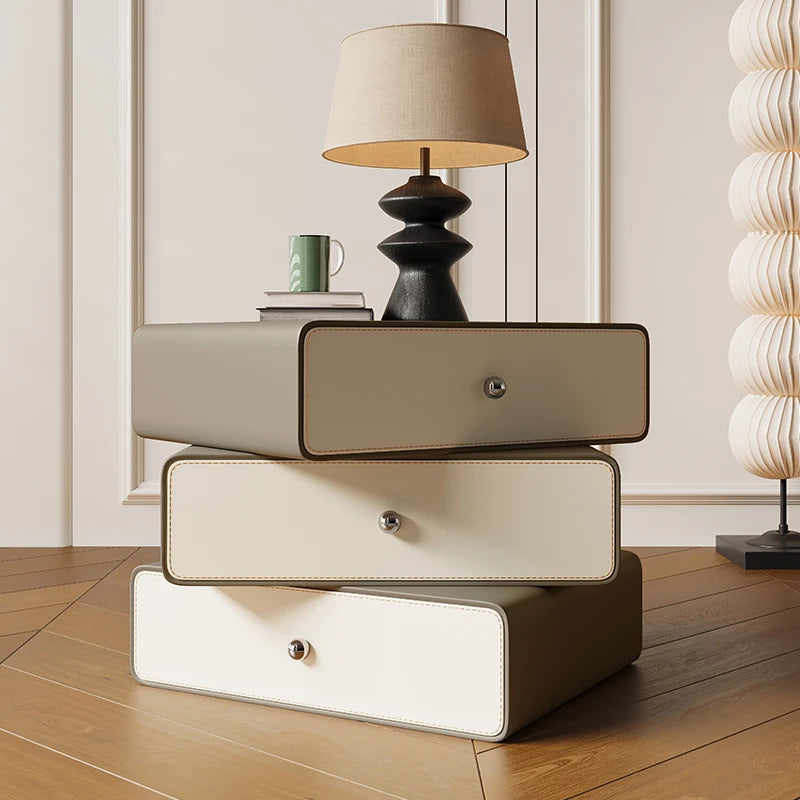 Luxury Storage Bedside Table Bedroom Mobile Cabinets Librero Unique Organizer Nightstand Wood Mesitas De Noche Hotel Furniture