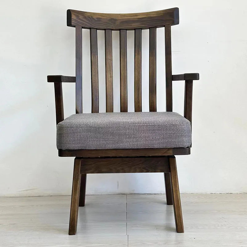 Wood Japanese Swivel Chair Black Walnut Nordic Design Accent Office Chair Desk Relaxing Computer Fotel Gamingowy Home Office