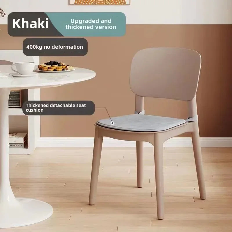 Hot Chair, Plastic, Household, Thickened, Restaurant, Backrest Chair, Commercial, Dining Chair, Modern, Simple, Comfortable