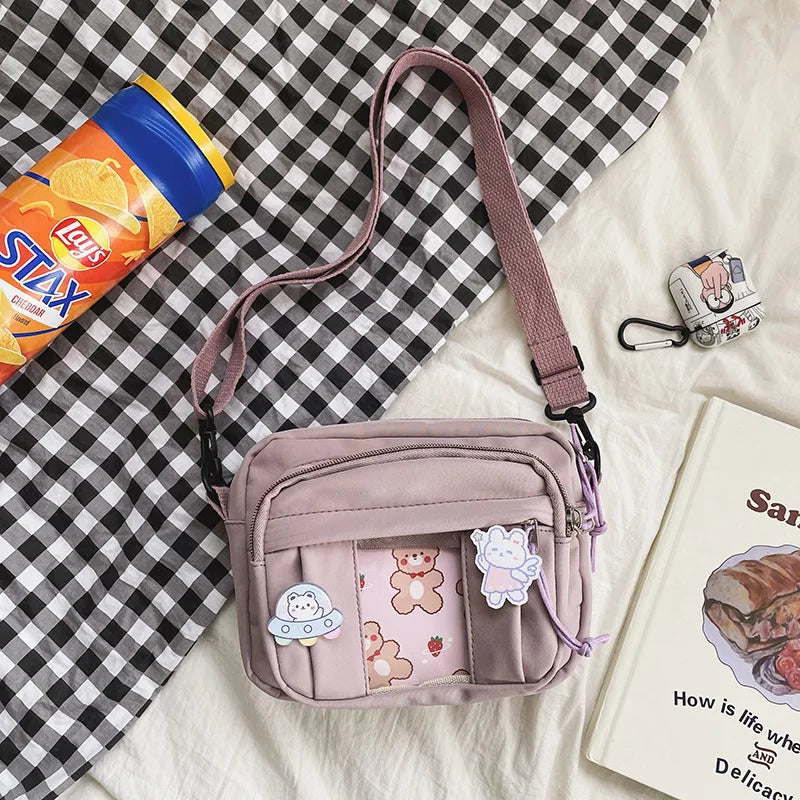 New Kawaii Bag Girls 2025 New JK Transparent Bag Small Crossbody Bag For Women Purses and Handbags Shoulder Bag Itabag Bolso