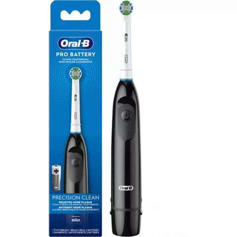 Oral B Rotation Electric Toothbrush AA Battery 7600 Rpm Cross Action Cleaning Teeth Tooth Brush with Brush Refills